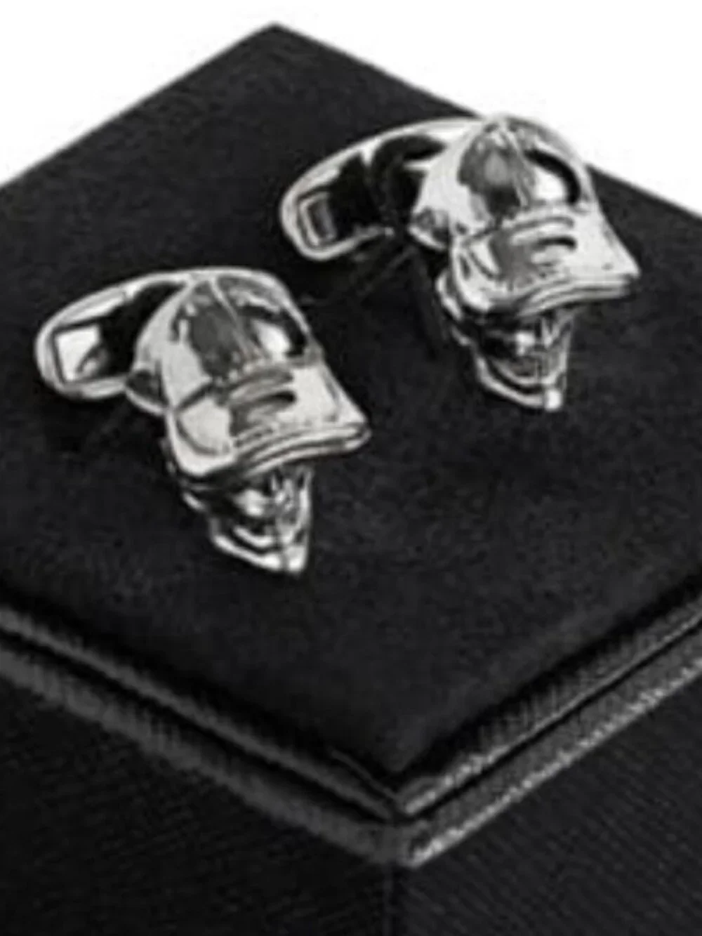 Paul Smith Skull Ball Cap Cufflinks Silver T-Bar Mens Gift Box